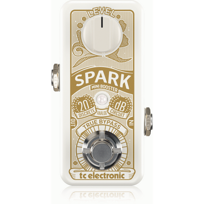 TC Electronic Spark Mini Booster Pedal - Ultra-Compact, PrimeTime Switching, Fully Analog Design