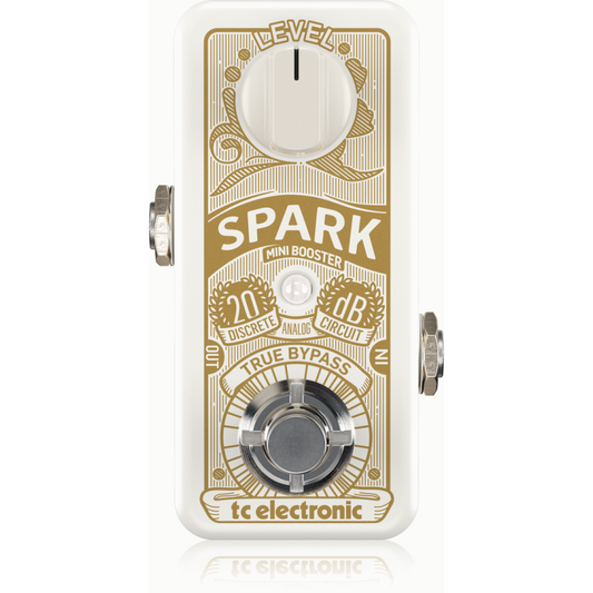 TC Electronic Spark Mini Booster Pedal - Ultra-Compact, PrimeTime Switching, Fully Analog Design