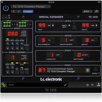 TC Electronic TC1210-DT Spatial Expander Plug-in with Hardware Controller and Presets