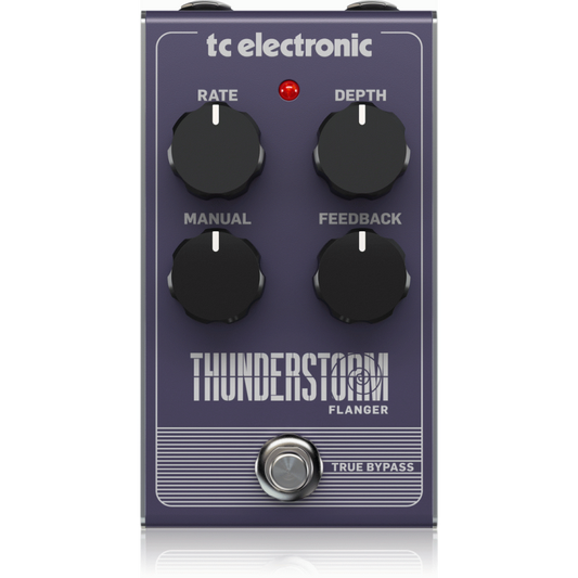 TC Electronic Thunderstorm Flanger Vintage-Style Pedal Analog Bucket-Brigade Circuit