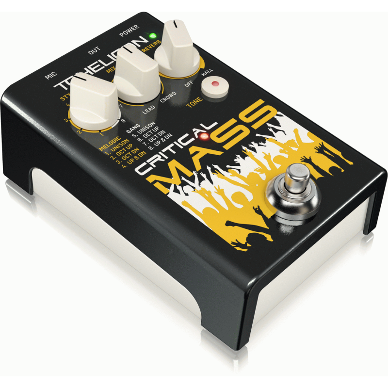 TC Helicon Critical Mass Studio Vocal Stompbox for Large Group Sound Effects — view 2