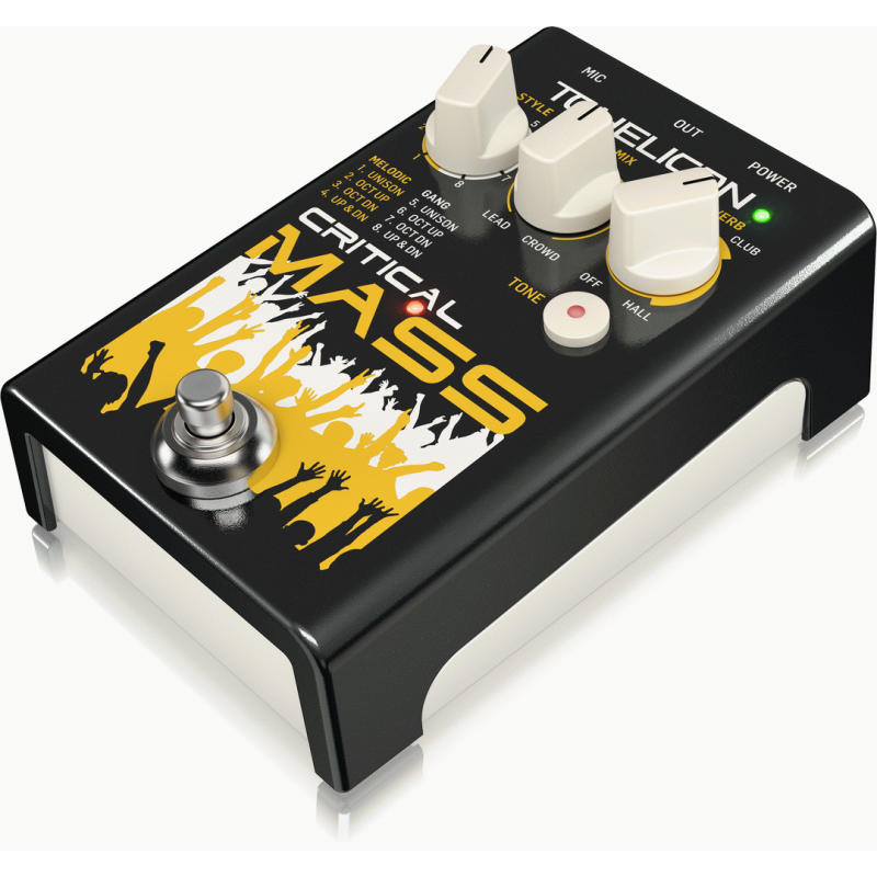 TC Helicon Critical Mass Studio Vocal Stompbox for Large Group Sound Effects — view 3