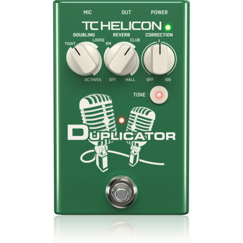 TC Helicon Duplicator Vocal Effects Stompbox with Doubling, Reverb and Pitch Correction