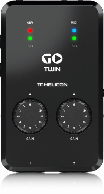 TC Helicon Go Twin HD 2-Channel Audio Midi Interface
