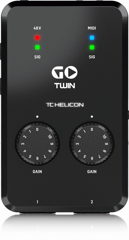 TC Helicon Go Twin HD 2-Channel Audio Midi Interface