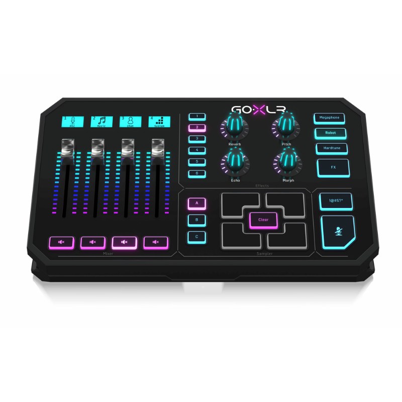 TC Helicon GOXLR Online Broadcaster Platform with 4-Channel Mixer, Motorized Faders, Sound Board and Vocal Effects — view 5