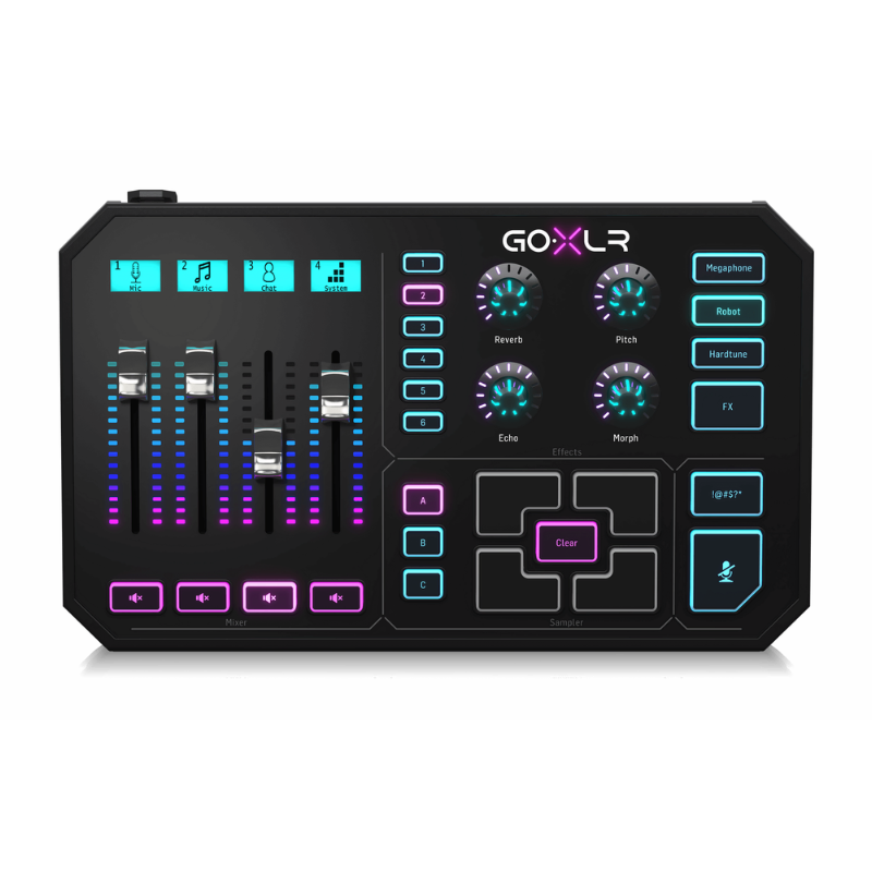TC Helicon GOXLR Online Broadcaster Platform with 4-Channel Mixer, Motorized Faders, Sound Board and Vocal Effects — view 2