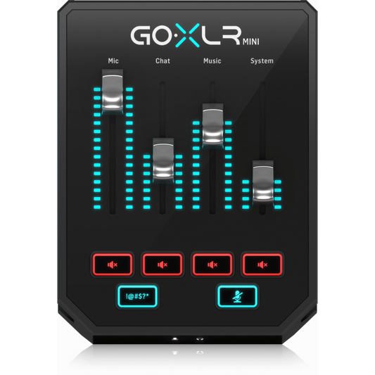 TC Helicon GOXLR Mini Online Broadcast Mixer with USB Audio Interface and Midas Preamp