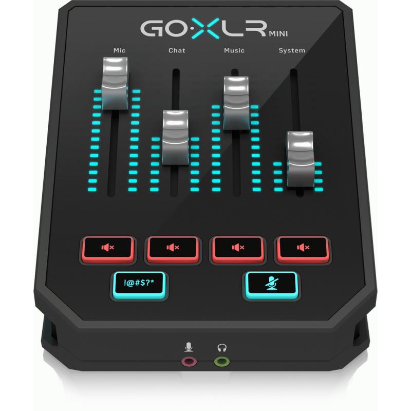 TC Helicon GOXLR Mini Online Broadcast Mixer with USB Audio Interface and Midas Preamp — view 2