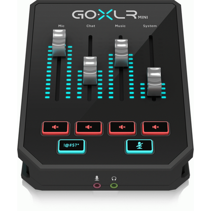TC Helicon GOXLR Mini Online Broadcast Mixer with USB Audio Interface and Midas Preamp — view 2