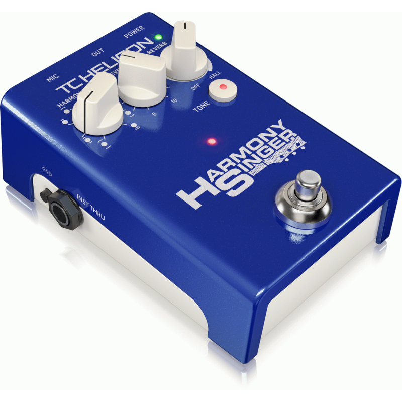 TC Helicon Harmony Singer 2 - Battery-Powered Vocal Effects Stompbox with Guitar-Controlled Harmony, Reverb and Tone — view 2