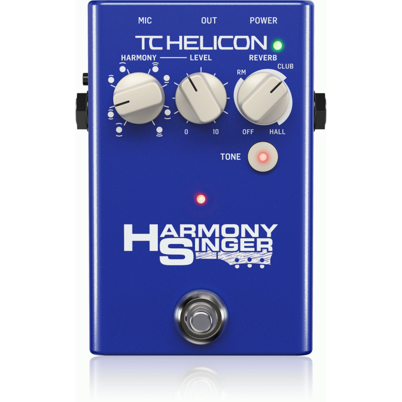 TC Helicon Harmony Singer 2 - Battery-Powered Vocal Effects Stompbox with Guitar-Controlled Harmony, Reverb and Tone