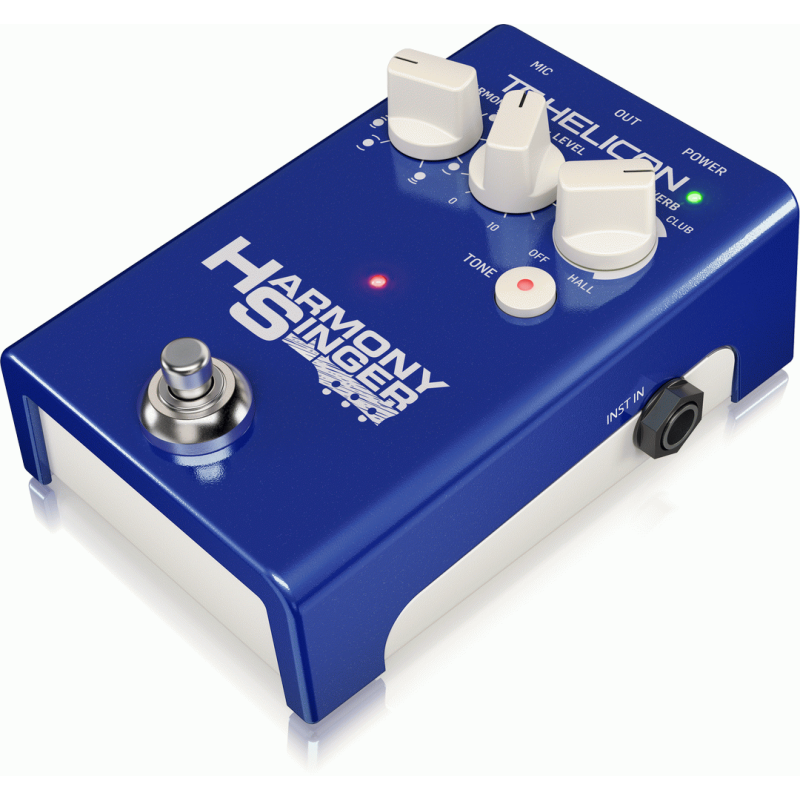 TC Helicon Harmony Singer 2 - Battery-Powered Vocal Effects Stompbox with Guitar-Controlled Harmony, Reverb and Tone — view 3