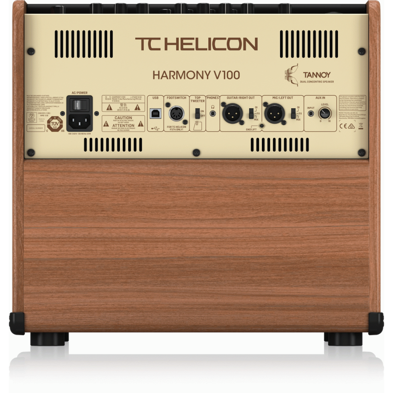TC Helicon Harmony V100 100W Acoustic Amplifier with Vocal Processing and Looper — view 4