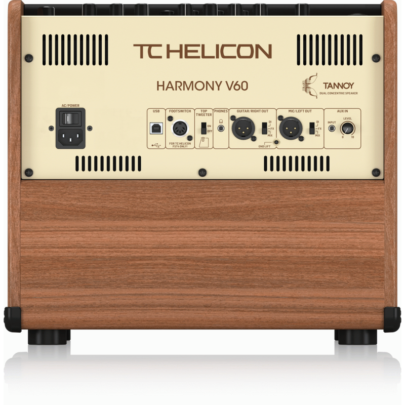 TC Helicon Harmony V60 60W Acoustic Amplifier with Vocal Processing, Looper, Dual Concentric Speaker and Footswitch — view 4