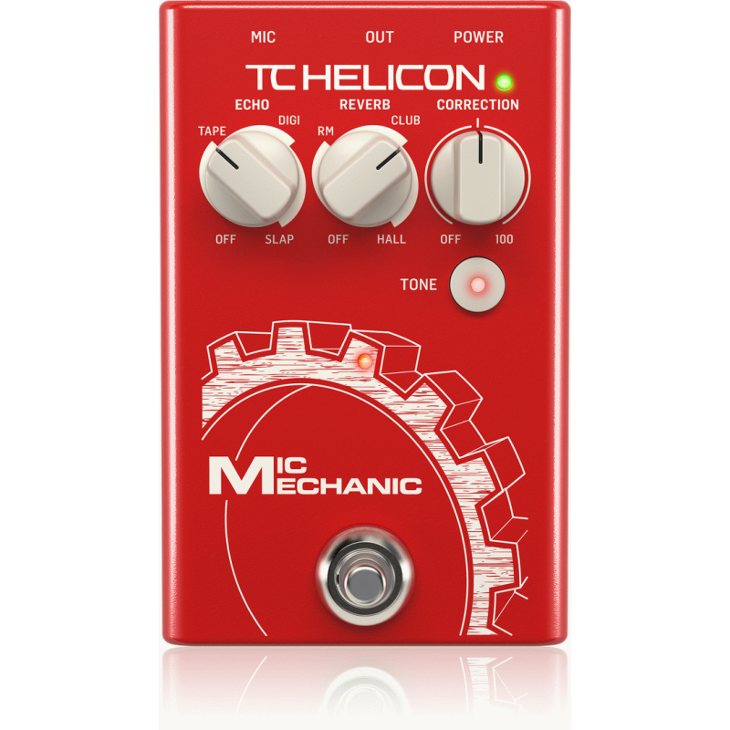 TC Helicon Mic Mechanic 2 Vocal Effects Stompbox with Reverb, Echo, Pitch Correction