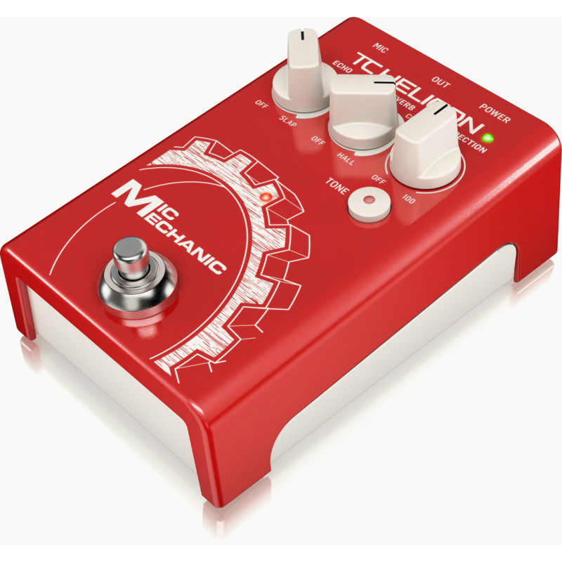 TC Helicon Mic Mechanic 2 Vocal Effects Stompbox with Reverb, Echo, Pitch Correction — view 3
