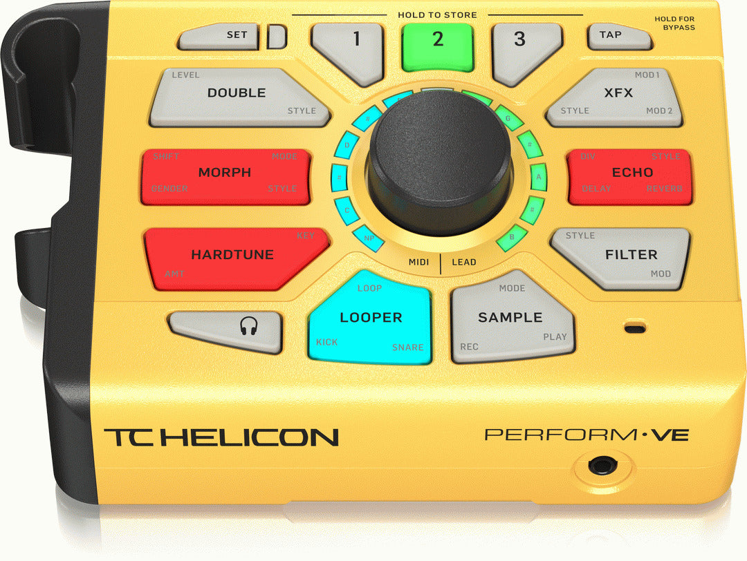 TC Helicon Perform-VE Vocal Manipulator w/ Midi Pitch Control Yellow — view 2