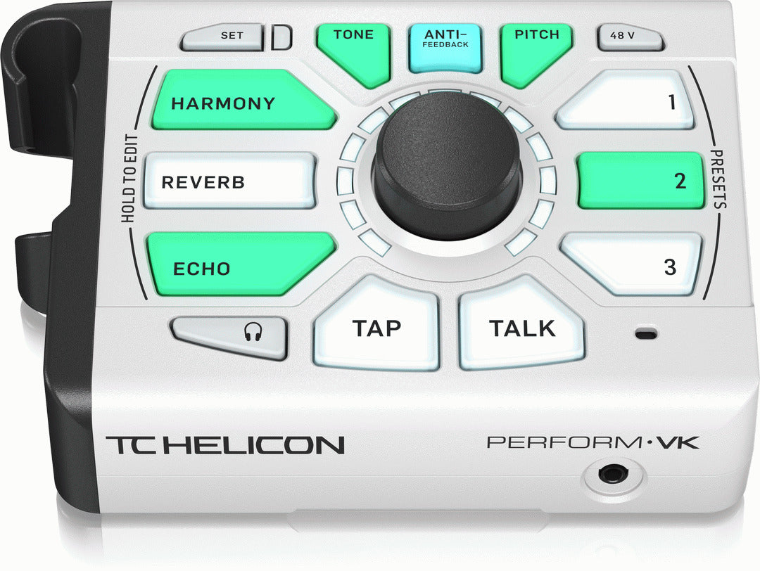 TC Helicon Perform-VK Mic Stand Mount Vocal Processor w/ Effects White — view 2