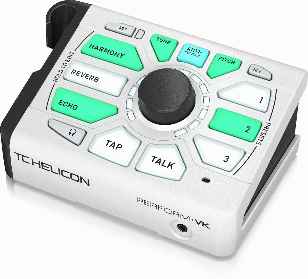 TC Helicon Perform-VK Mic Stand Mount Vocal Processor w/ Effects White — view 4