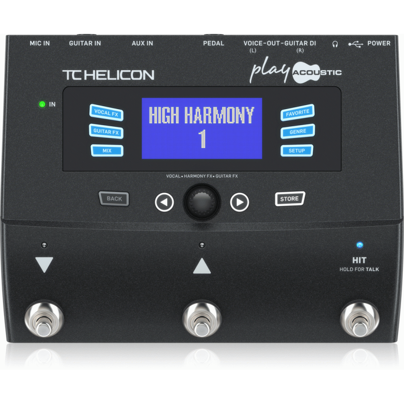 TC Helicon Play Acoustic Vocal Processor Pedal with BodyRez and Looping