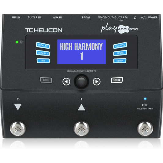 TC Helicon Play Acoustic Vocal Processor Pedal with BodyRez and Looping