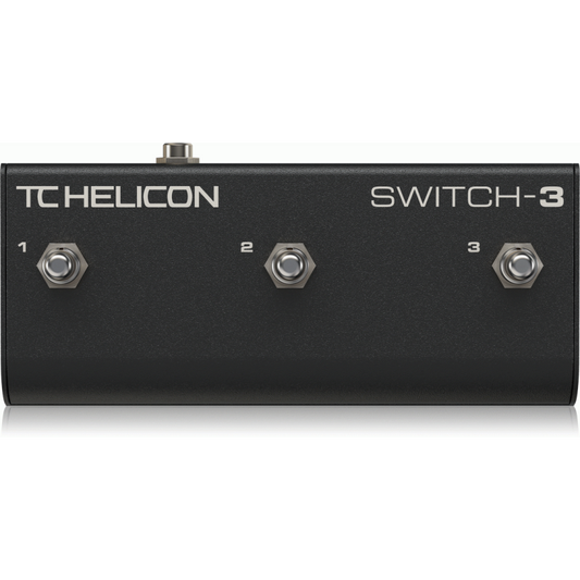 TC Helicon Switch-3 Sturdy 3-Switch Accessory Pedal for Remote Control