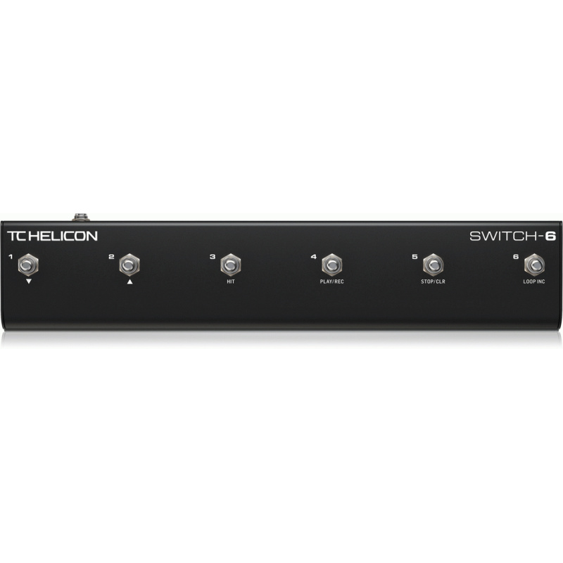 TC Helicon Switch-6 Sturdy 6-Switch Accessory Pedal for Effects Control