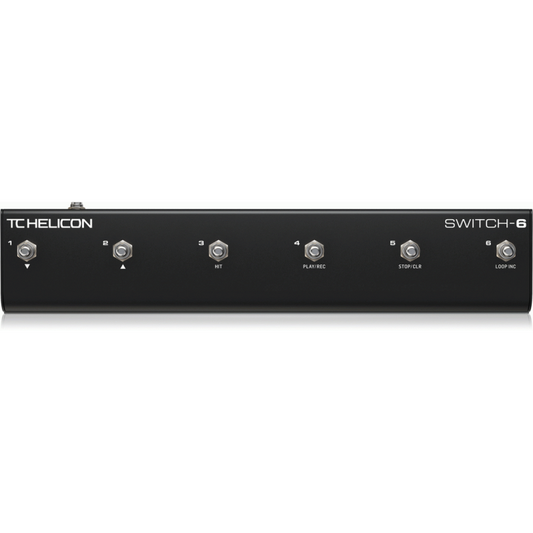 TC Helicon Switch-6 Footswitch - 6-Switch Accessory Pedal for Effects Control
