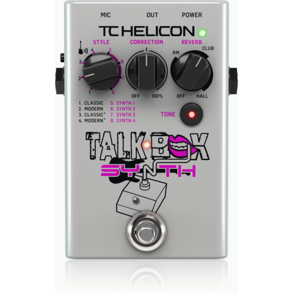 Tc Helicon Talkbox Synth Pedal for Guitar Effects and Vocal Tone Polishing