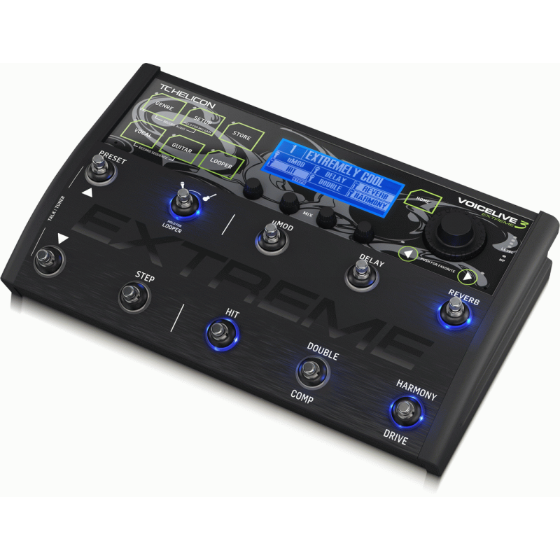 TC Helicon VoiceLive 3 Extreme Vocal and Guitar Effects Pedal with Backing Tracks, Looping, Automation and Audio Recording — view 4