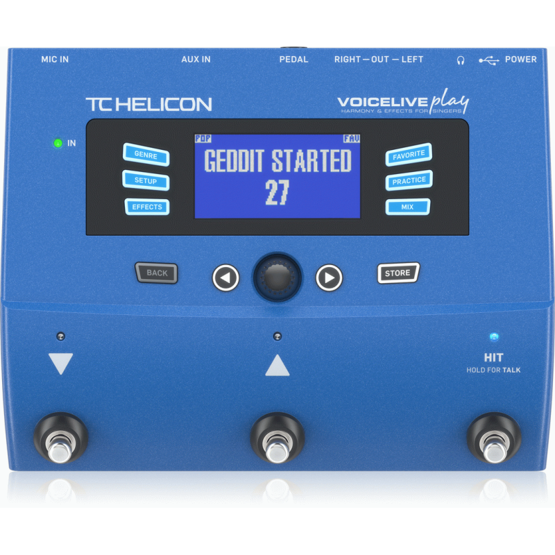 TC Helicon VoiceLive Play 3-Button Vocal Effects Stompbox with Looping