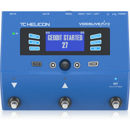 TC Helicon VoiceLive Play 3-Button Vocal Effects Stompbox with Looping