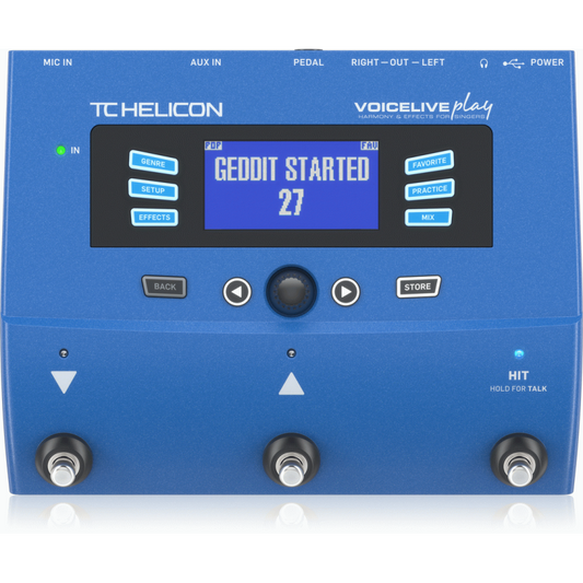 TC Helicon VoiceLive Play 3-Button Vocal Effects Stompbox with Looping