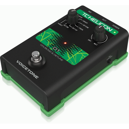 TC Helicon Voicetone D1 Single-Button Stompbox for Vocal Doubling Effects — view 3