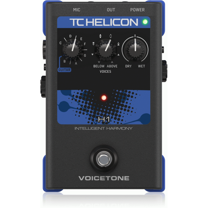 TC Helicon VoiceTone H1 Stompbox for Guitar Controlled Vocal Harmony