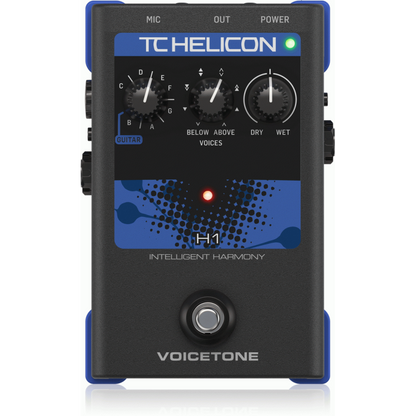 TC Helicon VoiceTone H1 Stompbox for Guitar Controlled Vocal Harmony