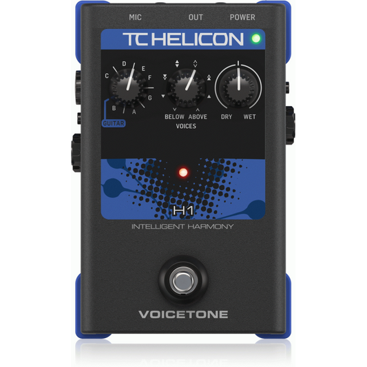 TC Helicon Voicetone H1 Single-Button Stompbox for Guitar Controlled Vocal Harmony