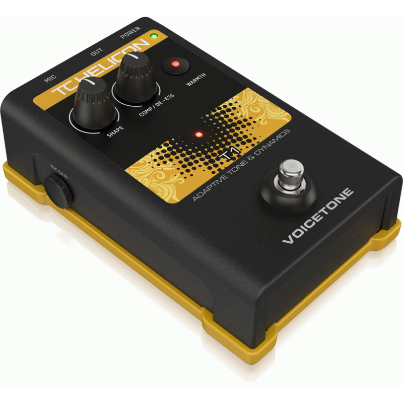 TC Helicon VoiceTone T1 Single-Button Stompbox for Vocal Tone — view 2