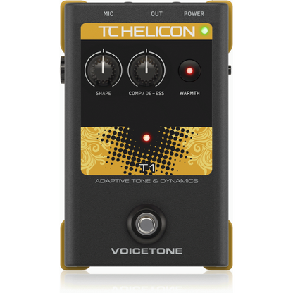 TC Helicon VoiceTone T1 Single-Button Stompbox for Vocal Tone