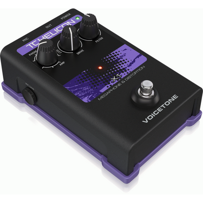 TC Helicon VoiceTone X1 Stompbox for Megaphone and Distortion Vocal Effects — view 2