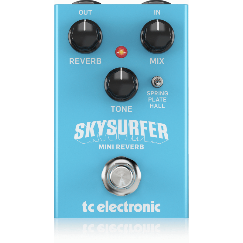 TC Electronic Skysurfer Mini Reverb Pedal - Compact Studio-Quality Reverb with 3 Algorithms