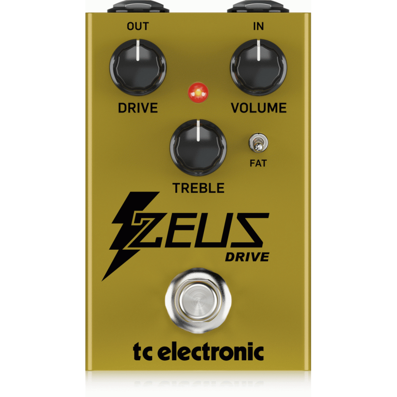 TC Electronic Zeus Drive Overdrive Pedal with FAT Mod Switch and Buffered Bypass