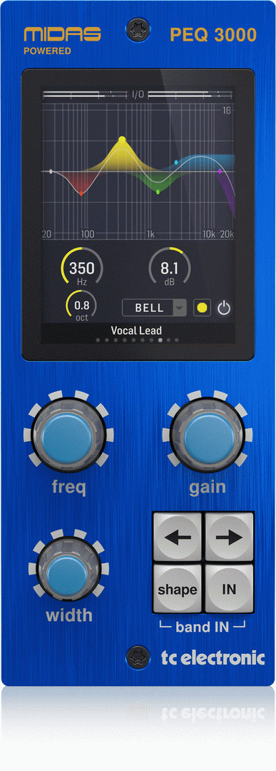 TC Electronic PEQ 3000 -DT Midas-Powered Parametric Channel EQ Plug-In with Analog-Feel Desktop Interface