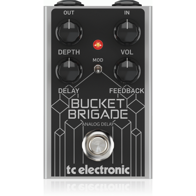 TC Electronic Bucket Brigade Analog Delay Pedal with 600ms Delay Time and Modulation Control