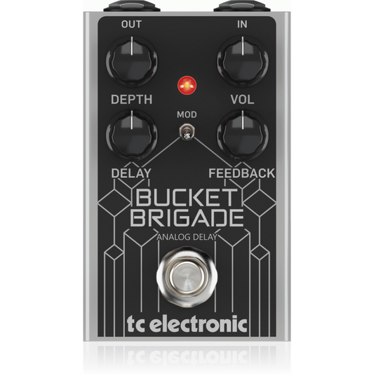 TC Electronic Bucket Brigade Analog Delay Pedal with 600ms Delay Time and Modulation Control