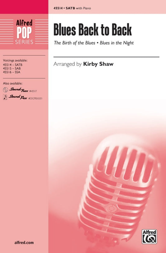 Blues Back to Back SATB Choral Sheet Music