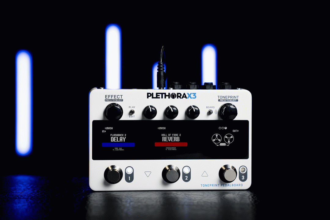 TC Electronic Plethora X3 TonePrint Guitar Effects Pedal Board