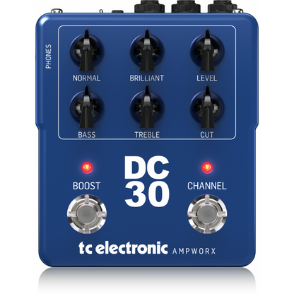 TC Electronic DC30 Dual-Channel Guitar Preamp Pedal — view 2
