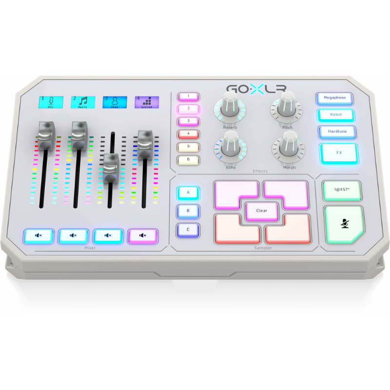 TC Helicon GoXLR White Online Broadcaster Platform with 4-Channel Mixer and Vocal Effects — view 5